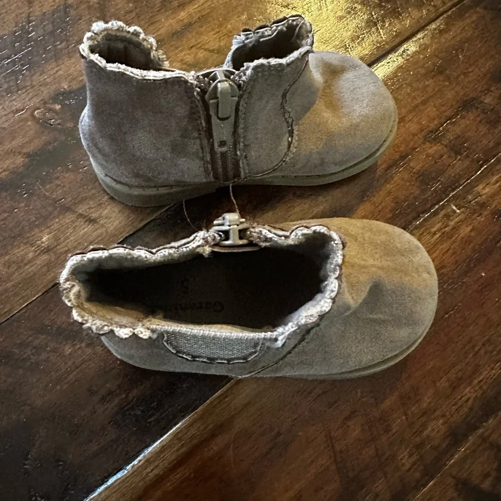 Garanimals Toddler Ankle Boots Gray Zipper Chelsea Style Size 5